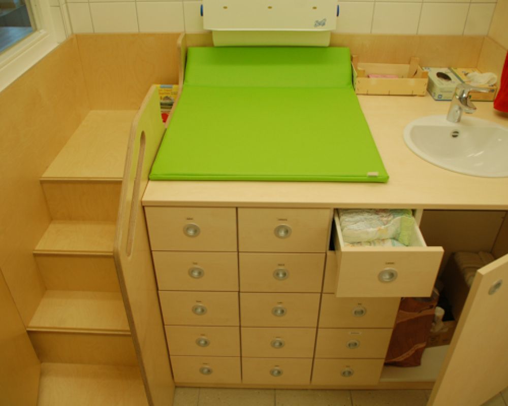 Wickeltische Kita | das Holzatelier
