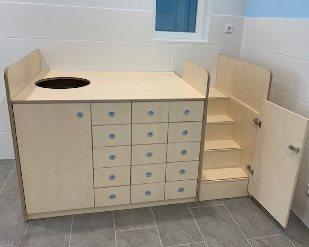 Wickeltische Kita | das Holzatelier